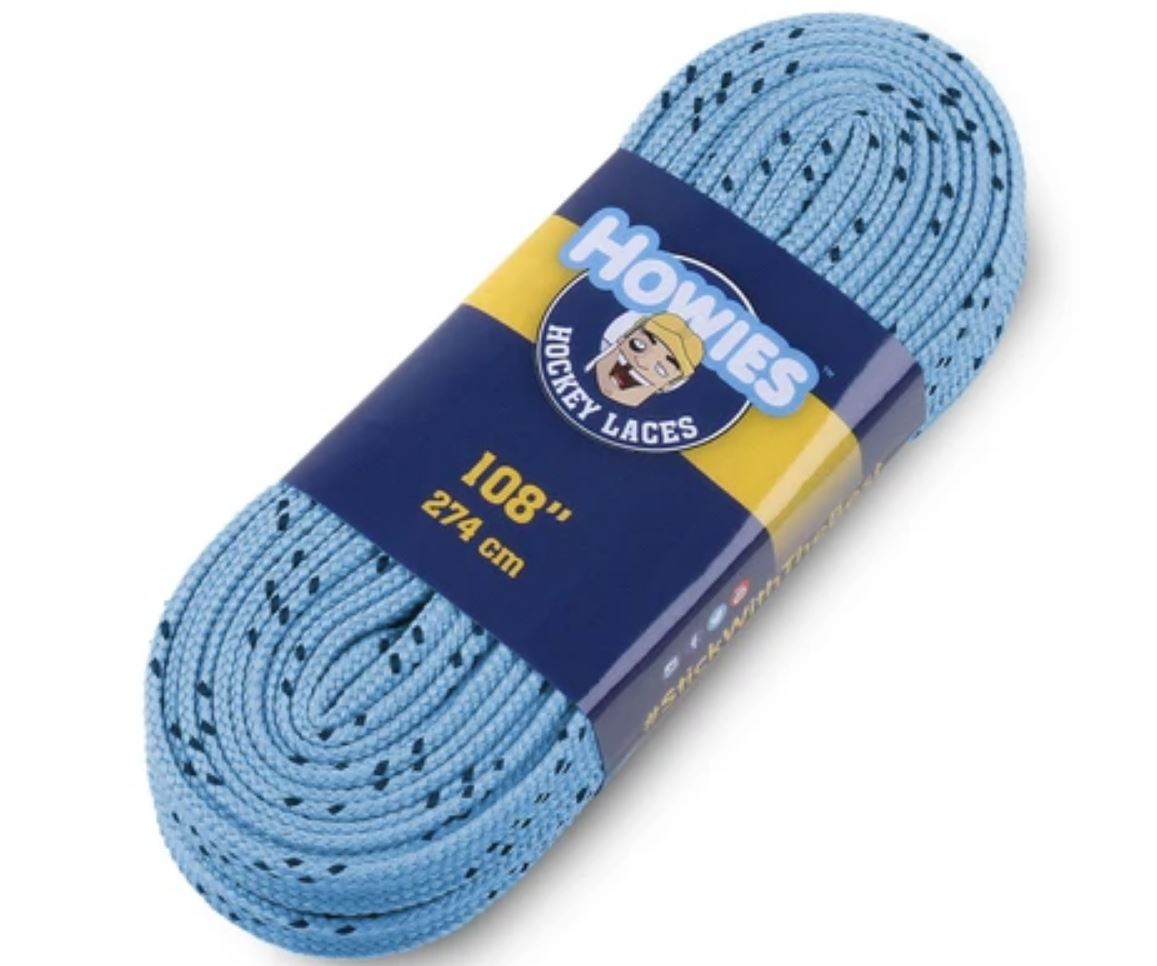 Howies colored Cloth Molded Tip laces Schnürsenkel hellblau(120" - 304cm)